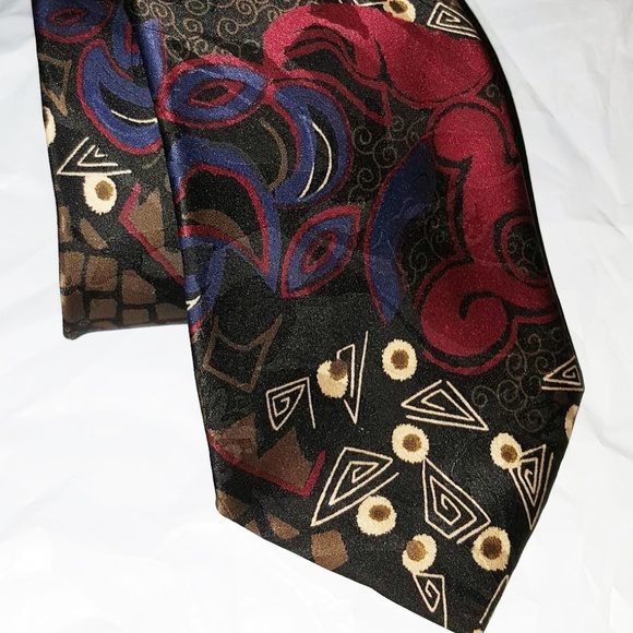 Ted Lapidus Other - Ted Lapidus Silk Men's Novelty Tie Black Purple